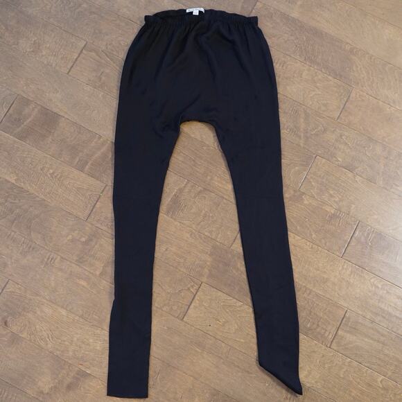 Acne Studios Elastic Waist Silk‎ Blend Leggings Black Womens Size 34 - Picture 3 of 8